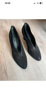 Zwarte lederen pumps met goudglans Maripe maat 37, Ophalen of Verzenden, Zo goed als nieuw, Zwart