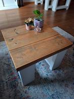 Salontafel Steigerhout 60x60 cm, Ophalen, Gebruikt, 50 tot 100 cm, Vierkant