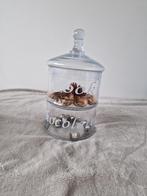 Glazen Voorraadpot met Deksel, Ophalen, Zo goed als nieuw, Rond, Glas