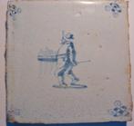 Zeer mooie 17e eeuwse AMBACHT tegel met MARSKRAMER!, Ophalen of Verzenden