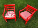 2 leuke kinderstoeltjes, rood, gestoffeerd, Kinderen en Baby's, Ophalen, Gebruikt