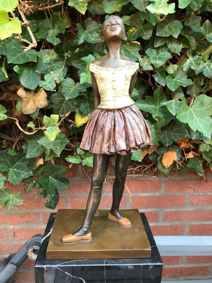 bronzen ballet ballerina meisje danseuse de quatorze ans", Antiek en Kunst, Kunst | Beelden en Houtsnijwerken, Ophalen of Verzenden