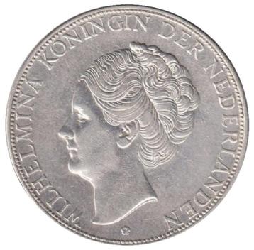 Nederland 1938 2½ Gulden Wilhelmina met grof haar  beschikbaar voor biedingen