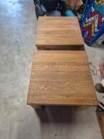 2 bijzettafeltjes 60 bij 60, Ophalen, 50 tot 100 cm, 50 tot 100 cm, Zo goed als nieuw