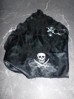 Piraten hoofddoek + plastic ooglapje / Accessoires Piraat, Ophalen of Verzenden, Zo goed als nieuw, 110 t/m 116, Jongen of Meisje