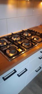 6 pits gasfornuis, Ophalen, 4 kookzones, Zo goed als nieuw, Gas