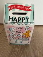 Blond Amsterdam Happy spaarpot/ huisje/ spaarhuisje nieuw, Ophalen of Verzenden, Nieuw, Aardewerk, Blond Amsterdam