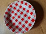 GEBAKSBORDJES ROOD GEBLOKT BRABANTS BONT, Huis en Inrichting, Keuken | Servies, Ophalen of Verzenden, Overige stijlen, Bord(en)