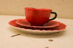3 delig M Meander porseleinen bord en kopje en schotel 47402, Huis en Inrichting, Keuken | Servies, Gebruikt, Ophalen of Verzenden