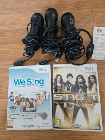 WiiSing en Sing it Disney + 3 microfoons beschikbaar voor biedingen