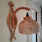 rotan wandlampje, Huis en Inrichting, Ophalen of Verzenden, Zo goed als nieuw, Hout
