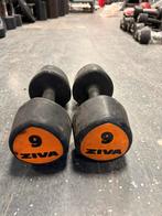 2 x 9 kg ziva dumbbells dumbbell set gewichten, Sport en Fitness, Dumbbell, Gebruikt, Dumbbells, Ziva