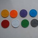 8 plastic munten - Engelse geld - two pence tot two pounds -, Ophalen of Verzenden, Zo goed als nieuw