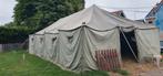 Tent leger groen ,met aanbijde kante ramen houte palen maat, Ophalen of Verzenden, 2 meter of meer, Overige typen