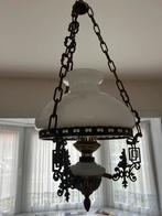 Antieke hanglamp, Huis en Inrichting, Gebruikt, Glas, 75 cm of meer, Antiek