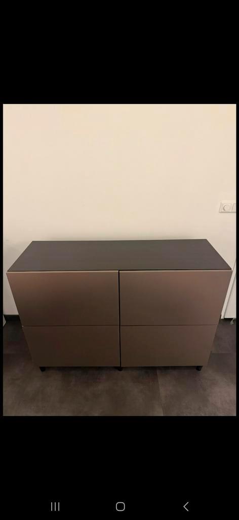 Ikea Besta kast met Rikviken deurtjes, Huis en Inrichting, Kasten | Dressoirs, Zo goed als nieuw, 25 tot 50 cm, Ophalen