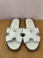 Witte Hermès slippers, Ophalen, Nieuw, Wit