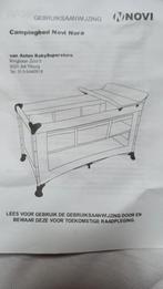 Camping bedje met verschoond / aan kleed kussen blauw, Ophalen, Reisbedje