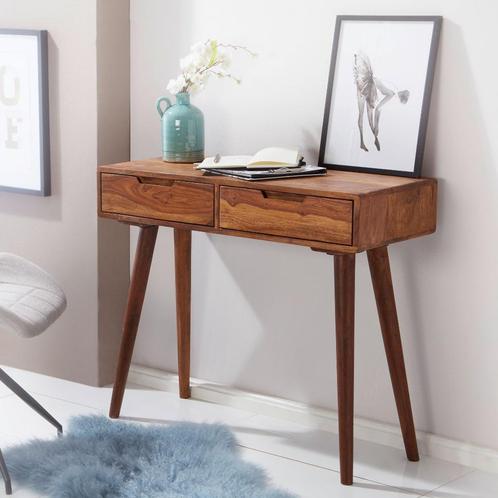 WOHNLING Wandtafel Massief Hout, Huis en Inrichting, Tafels | Sidetables, Zo goed als nieuw, 25 tot 50 cm, 50 tot 100 cm, Rechthoekig