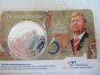 1 zwaar verzilverd verjaardagstientje willem Alexander, Postzegels en Munten, Munten | Nederland, Zilver, Euro's, Ophalen, Losse munt