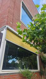 3 Screens (zonwering) - Aluminium frame, okergeel doek, Tuin en Terras, Ophalen, Gebruikt, Knikarmscherm