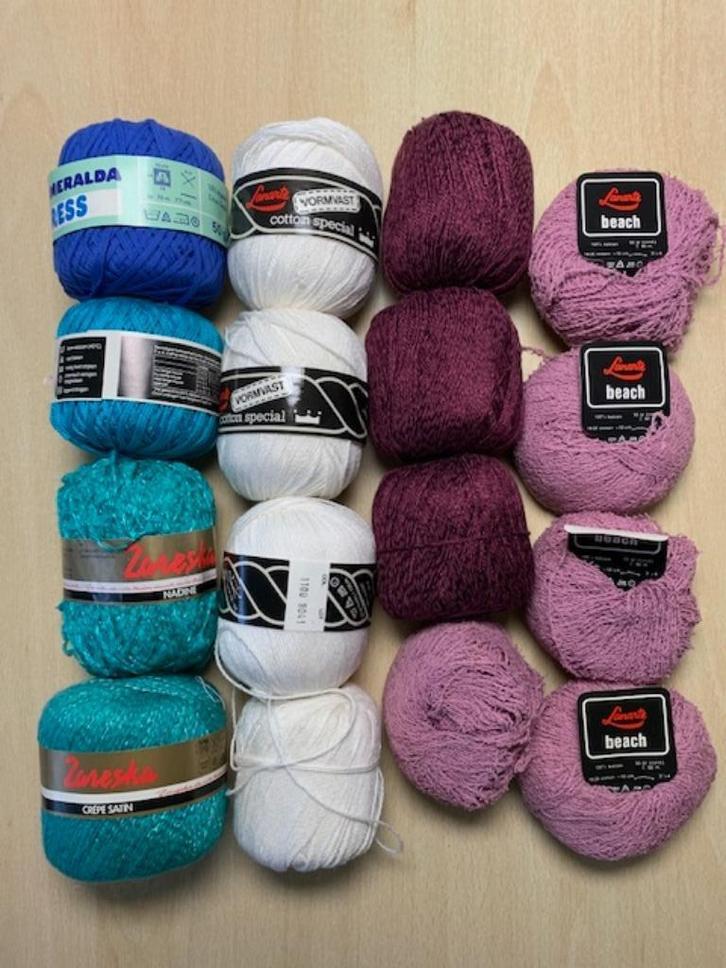 16 x katoen; TOP, Hobby en Vrije tijd, Breien en Haken, Nieuw, Breien of Haken, Wol of Garen, Ophalen of Verzenden