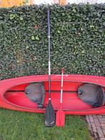 Rode Kajak - 2 Persoons, Watersport en Boten, Kano's, Ophalen, Gebruikt, Met peddels, Kajak