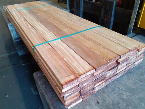 Partij 165 stuks hardhout vlonderplanken 38.70m2 - weg=weg, Tuin en Terras, Palen, Balken en Planken, Planken, 180 tot 250 cm