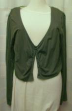 mosgroene bolero Maat 48 van miss Etam nr A29, Kleding | Dames, Truien en Vesten, Maat 46/48 (XL) of groter, Ophalen of Verzenden
