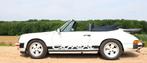 Porsche 1987 Wit, Achterwielaandrijving, Cabriolet, 4 stoelen, Leder en Stof