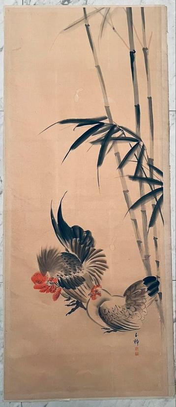 Japanse Sumi-e  uit de  Meji periode  Te Koop