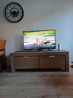Eikenhout(Televisie)meubel van Goossens model Clear, Ophalen, Gebruikt, 150 tot 200 cm, Eikenhout