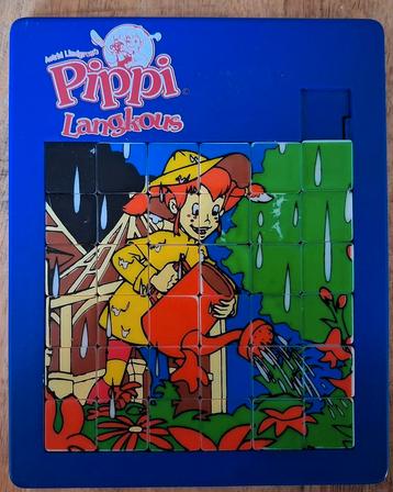 Vintage schuifpuzzel Pippi Langkous  - Astrid Lindgren  beschikbaar voor biedingen