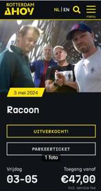 Tickets Racoon - Rotterdam Ahoy - vrijdag 3 mei, Tickets en Kaartjes, Mei, Twee personen