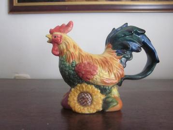 Majolica haan schenkkan bloempot kleurrijk beschikbaar voor biedingen