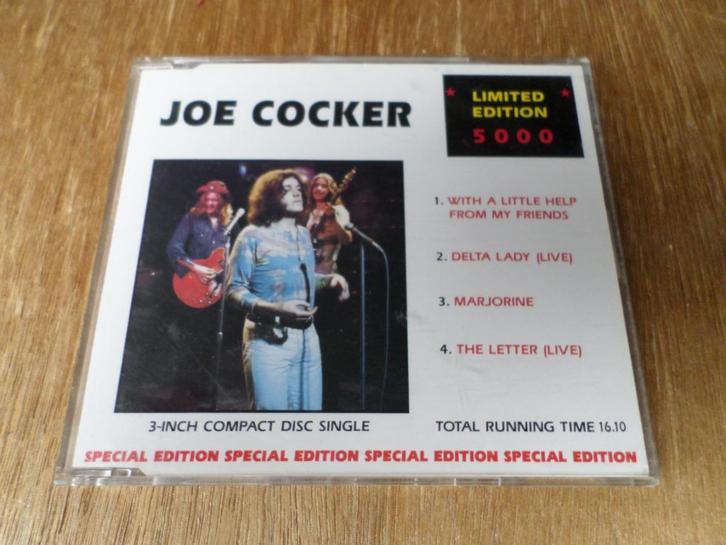 Joe Cocker - With A Little Help 3" MiniCD Collector's Item, Cd's en Dvd's, Cd Singles, Zo goed als nieuw, Rock en Metal, 1 single