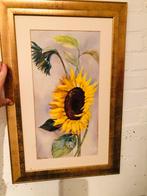 Zonnebloem, schilderij, Antiek en Kunst, Ophalen of Verzenden