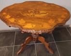 Antieke Zwitserse bijzettafel blad kantelbaar ovale, Ophalen