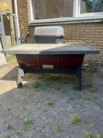 Steigerhouten buitentafel, Tuin en Terras, Tuintafels, Ophalen, Gebruikt, Rechthoekig, Hout