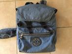 Kipling rugzak en pennenetui met de aapjes. Kleur blauwgrijs, Ophalen of Verzenden, Gebruikt, Kipling, 30 tot 45 cm