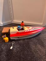 Speedboot playmobil 70744 met motor, Hobby en Vrije tijd, Modelbouw | Boten en Schepen, Ophalen of Verzenden, Zo goed als nieuw