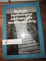 Bedrijfsbeslissingen en financiële verantwoording (4e editie, André Heezen, Ophalen of Verzenden, Management, Zo goed als nieuw