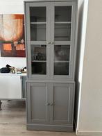 Ikea Havsta Kast - Grijbeige Vitrinekast, Huis en Inrichting, Kasten | Vitrinekasten, Ophalen, 200 cm of meer, 50 tot 100 cm, Zo goed als nieuw
