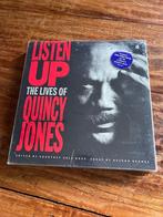 Quincy Jones - Listen Up! CD, boek en filmposter als nieuw, Ophalen of Verzenden, 1980 tot 2000, Zo goed als nieuw