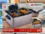 Alpina dubbele friteuse 5 liter, 4 liter of meer, Ophalen, Nieuw