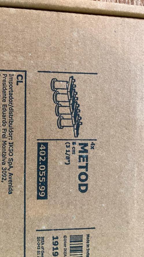 Set van 4 poten ikea Metod (vijf dozen beschikbaar), Huis en Inrichting, Keuken | Keukenelementen, Zo goed als nieuw, Minder dan 100 cm