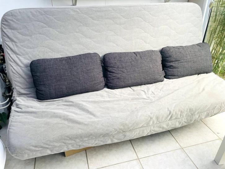 IKEA NYHAMN 3-zits slaapbank, Huis en Inrichting, Slaapkamer | Slaapbanken, Zo goed als nieuw, Overige maten, 200 cm, Tweepersoons