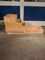 Houten bakjes/kistjes voor kerstpakketen/geschenken., Ophalen, Hout