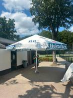 Heineken horeca parasol 5 meter (Rond), Tuin en Terras, Ophalen, Gebruikt, Meer dan 4 meter, Parasolvoet