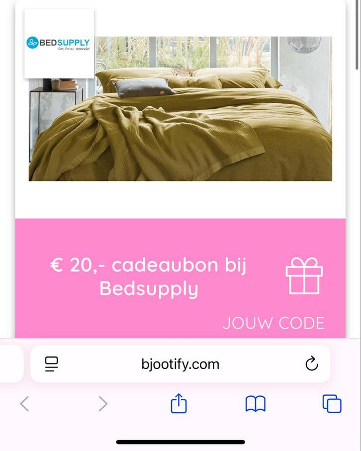 Beddsupply €20 Kortingscode, Huis en Inrichting, Slaapkamer | Beddengoed, Nieuw, Overige typen, Overige maten, Overige kleuren